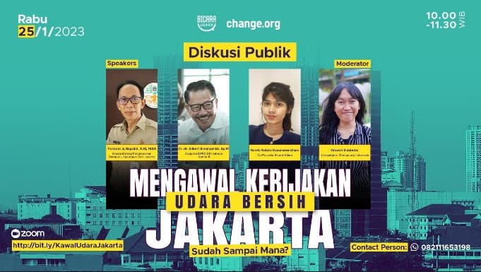 Komunitas, DLH, dan DPRD DKI Jakarta Sepakat Dorong Pengesahan Pergub Udara Bersih.
