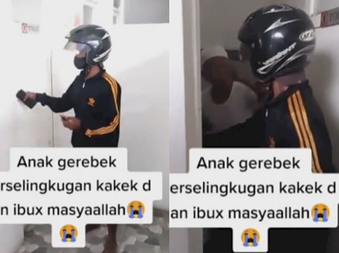 Viral pria gerebek ibunya yang diduga mesum dengan kakek-kakek di toilet SPBU.
