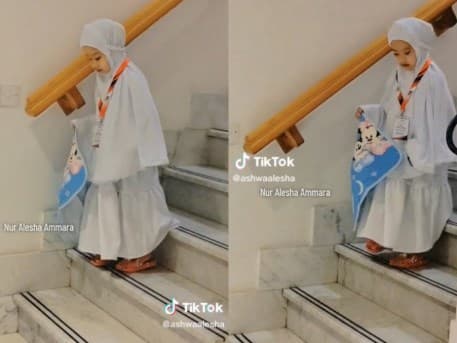 Nur Alesha Ammara, balita viral meninggal dunia saat umrah.