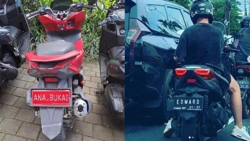Viral turis asing di Bali ramai pakai pelat nomor palsu.