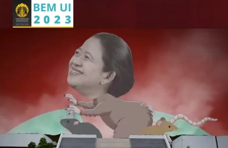 BEM UI Trending Lagi! Protes Pengesahan Perppu Cipta Kerja dengan Posting Meme Puan Maharani Berbadan Tikus