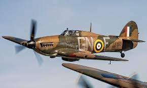 Pesawat tempur  British Hurricane (Foto:Wikipedia)