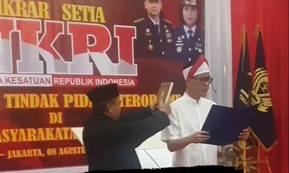 Beredar Video Munarman Bacakan Ikrar Setia kepada NKRI di Lapas