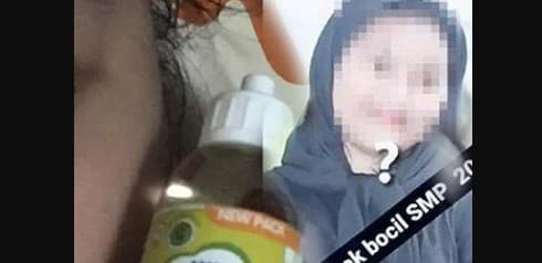 Siswi SMP pemeran video asusila minyak telon akhirnya bunuh diri. (Foto: TikTok)