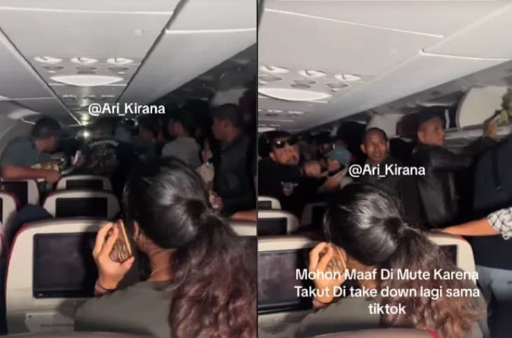 Penumpang Batik Air ngamuk hingga paksa buka pintu emergency.