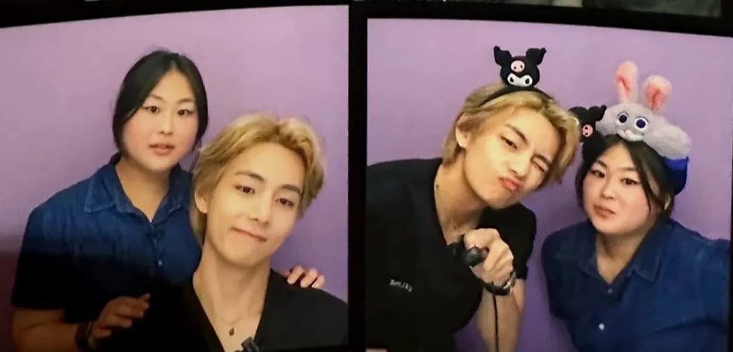 V BTS dan ARMY bernama Hayoung (Foto: Instagram @thv.)