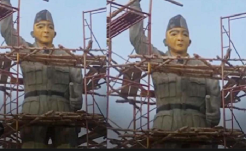 Patung Bung Karno di Banyuasin malah dikira  Kim Jong Un