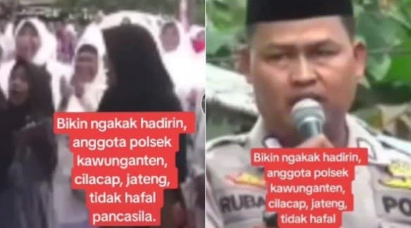 Viral Bripka Rubangi tak hapal Pancasila.