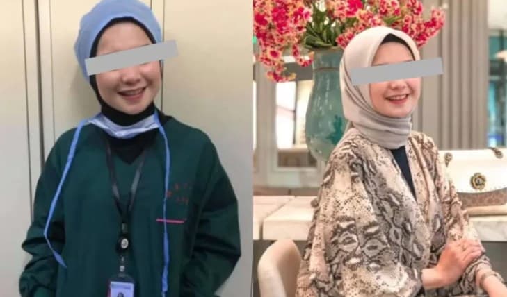 Oknum Dokter Kirana Dinda Lestari ketahuan selingkuh saat suami pendidikan perwira polisi.