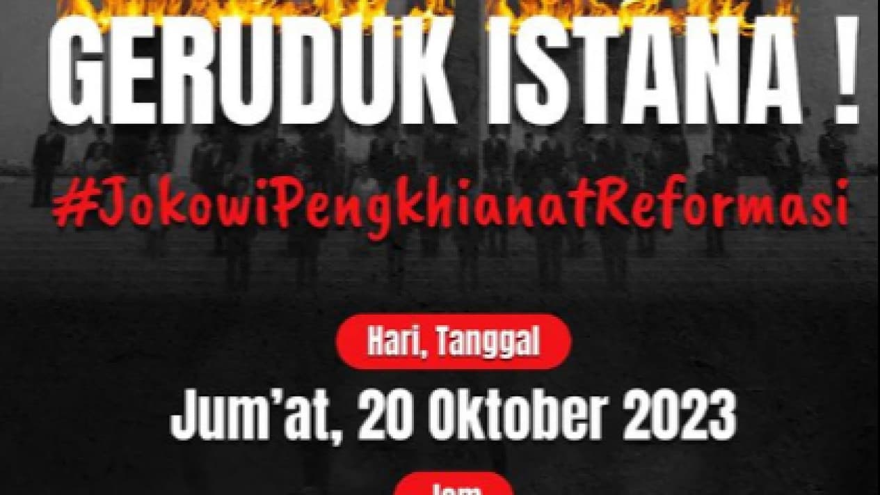 BEM SI gelar aksi Jokowi Mengkhianati Reformasi (Foto:BEM SI)