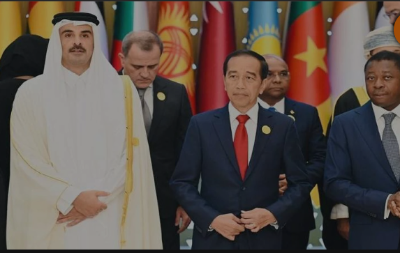 Presiden Joko Widodo  (Jokowi) saat menghadiri KTT Luar Biasa OKI di Riyadh (Foto: Setkab)
