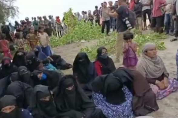 Viral imigran Rohingya terus berdatangan ke Aceh.