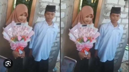 Viral Pernikahan Bocah 10 Tahun di Madura (Foto:Istimewa)