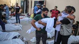 Mayat-mayat bergelimpangan di Gaza (Foto:BBC)