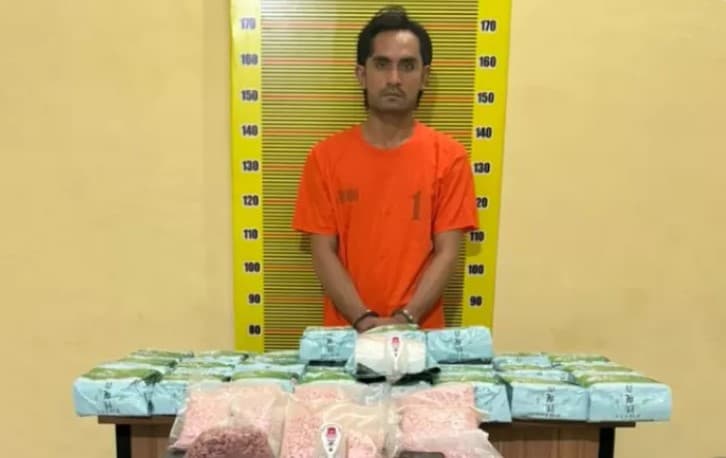 Sosok 'Raja Narkoba' yang Dibekuk Polda Sumut. (Foto: Istimewa)