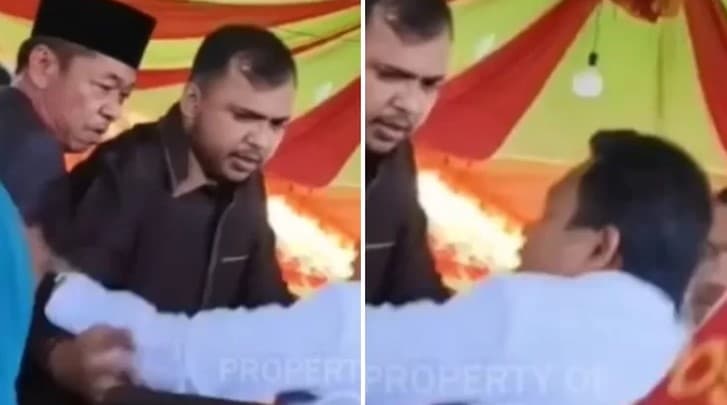 Viral Bupati Rohil dan wakilnya cekcok.