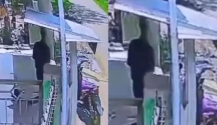 Viral rekaman CCTV sosok pelaku pembunuhan sadis di Pandeglang, Banten. (Foto: X)