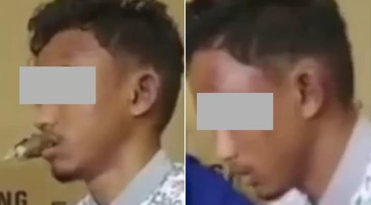 Pelaku Pembunuhan Satu Keluarga di Penajam Paser Utara. (Foto: Twitter)
