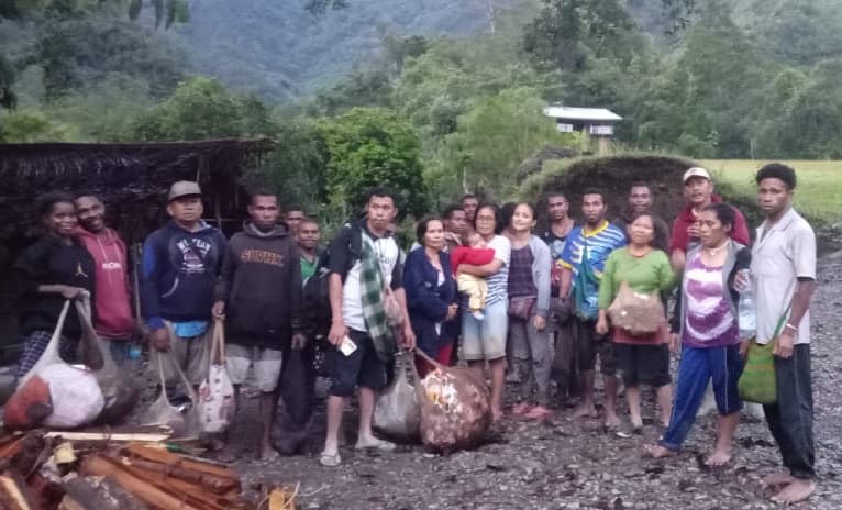 Masyarakat di Pegunungan Bintang mengungsi ke Jayapura pasca serangan KKB (Foto: Istimewa)