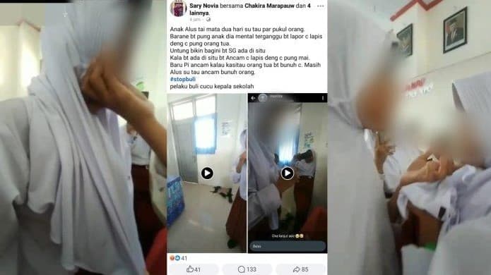 Viral Siswi SD Bully dan Ancam Bunuh Adik Kelas. (Foto: akun X @bacottetangga_)