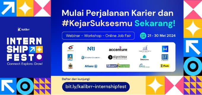Kalibrr Gelar Job Fair Online Ekslusif untuk Lowongan Magang Mahasiswa dan Fresh Graduate di Seluruh Indonesia, Buruan Daftar!