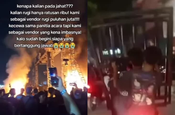 Viral Konser Lentera Festival Tangerang Berujung Ricuh. (Foto: Instagram @ima_ervi)