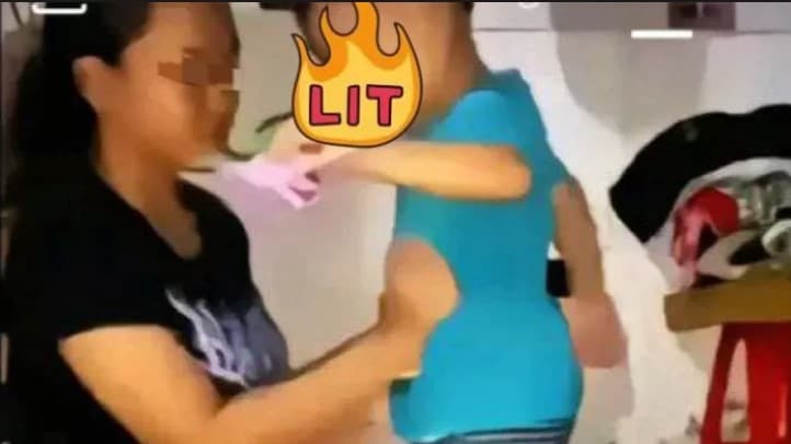 Heboh video ibu lecehkan balita laki-laki. (Foto: X)