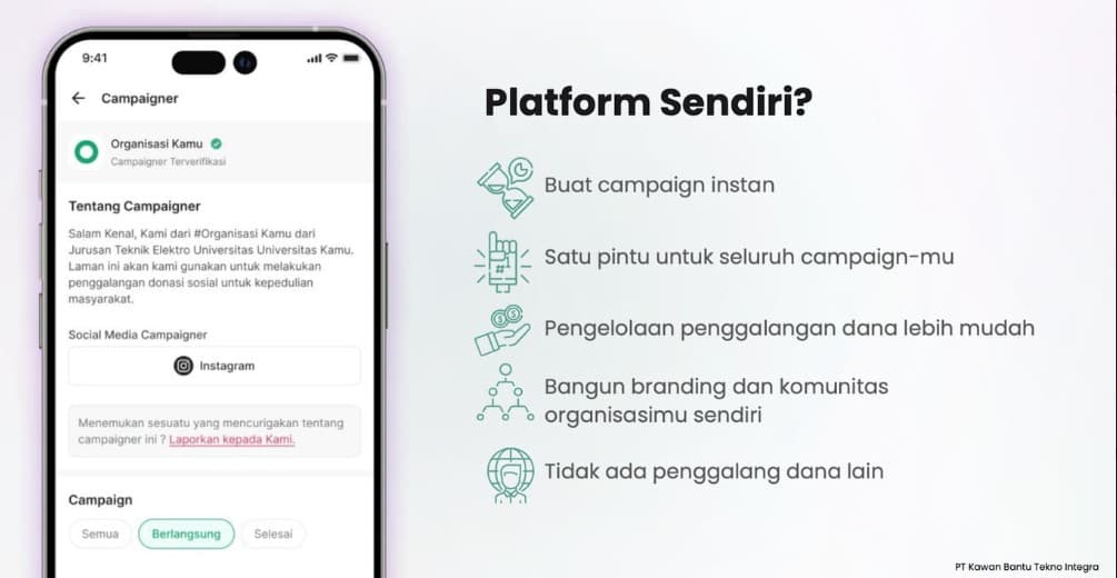 KawanBantu Luncurkan Solusi Praktis untuk Membuat Platform Galang Dana Pribadi Hanya dalam Beberapa Menit.