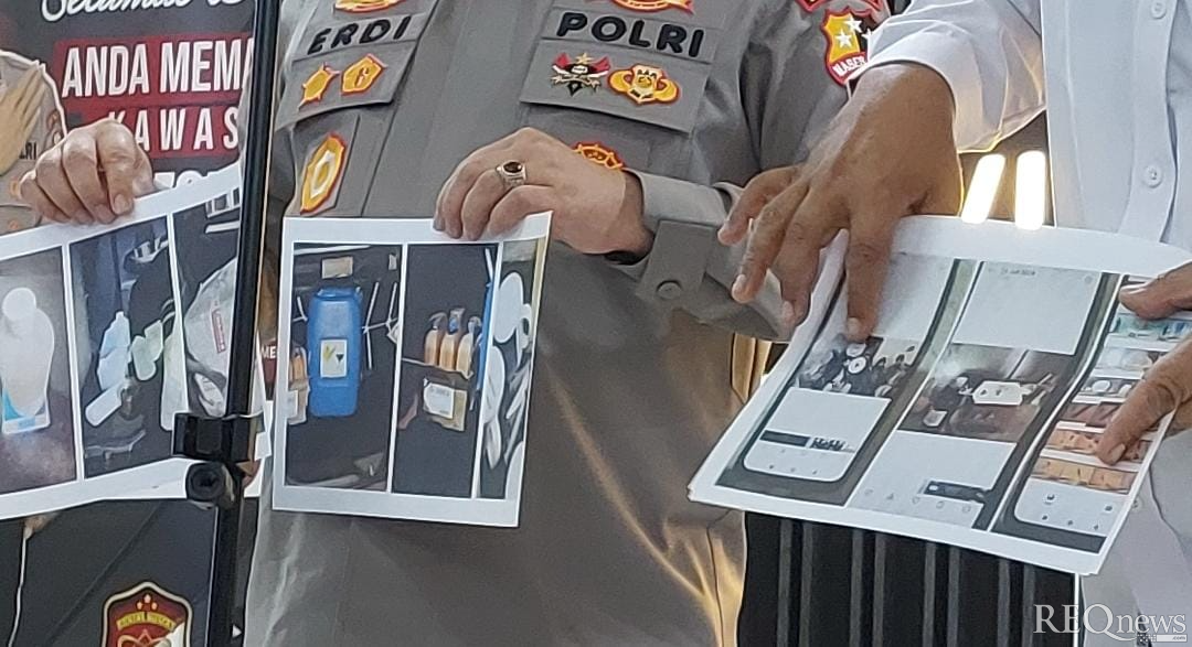 Bahan baku pembuatan bom milik HOK (Foto: Hastina/REQnews)