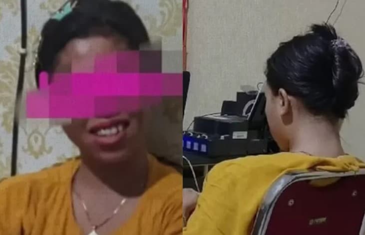 Sosok FY, Ibu Muda yang Viral Lakukan Adegan Asusila dengan Mantan Pacar Saat Live TikTok. (Foto: Instagram/@merindink)