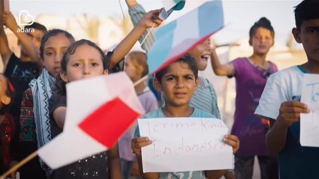 Rakyat Palestina Buat Video Ucapan Kemerdekaan untuk Bangsa Indonesia. (Foto: Instagram/@adararelief)