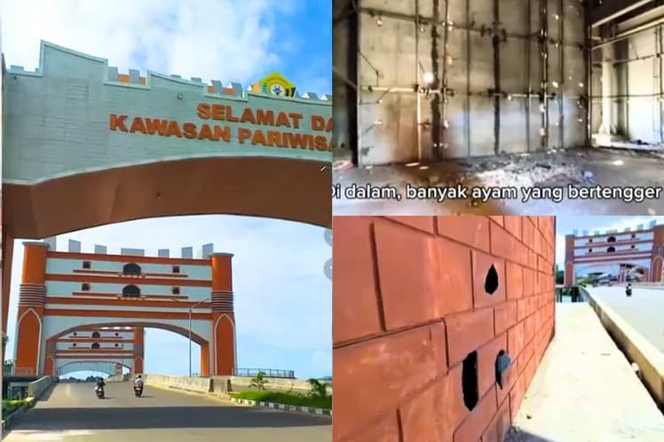 Viral Gapura Wisata Pantai Toronipa Ternyata Cuma Terbuat dari Triplek Kopong Padahal Telan Anggaran Sampai Rp 32 Miliar. (Foto: X/@bacottetangga)