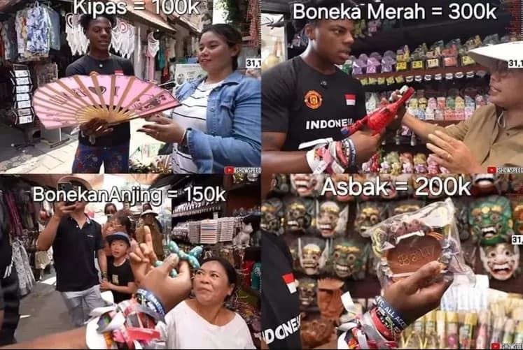 Youtuber IShowSpeed Diduga Kena Scam di Bali. (Foto: @kegblgnunfaedh)