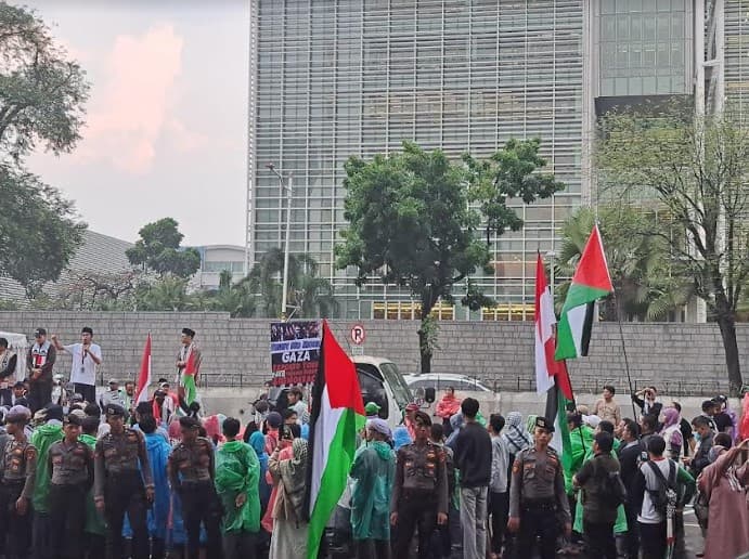 Aksi bela Palestina (Foto:Istimewa)