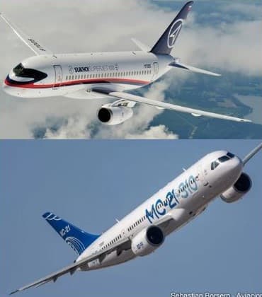 Sukhoi Superjet S-100 dan Yakovlev MC-21 akan diproduksi massal tahun 2025. Foto: X/SputnikGlobe