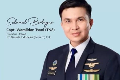 Wamildan Tsani Panjaitan, Dirut Garuda Indonesia yang baru.