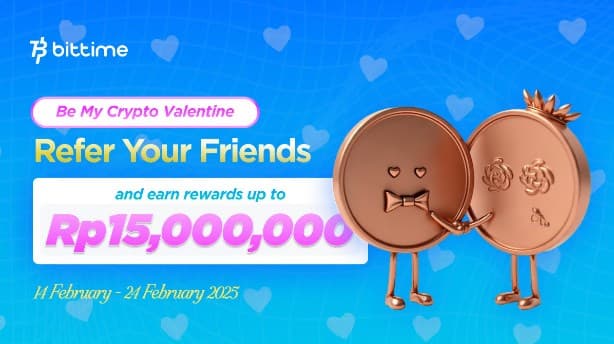 Bittime Gelar 'Be My Crypto Valentine'. Bittime Gelar 'Be My Crypto Valentine'.
