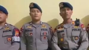 Anggota Brimob yang viral  menantang anggota TNI akhirnya minta maaf (Foto:Istimewa)
