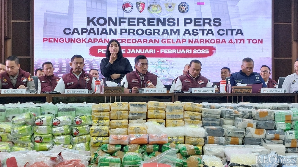 Pengungkapan kasus narkoba (Foto: Hastina/REQnews)