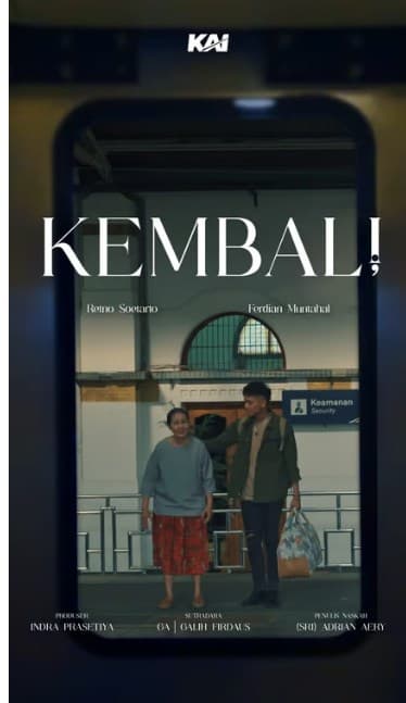 KAI Luncurkan Film Pendek 'Kembali' Penuh Makna di Lebaran.