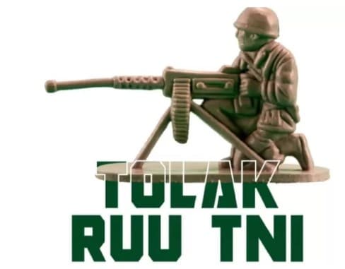 Tagar Tolak RUU TNI Menggema di Jagat Maya. (Foto: @txtdaritax)