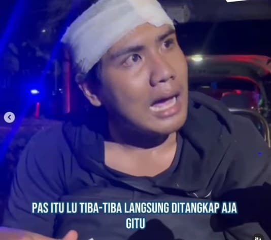 Viral! Kronologi Driver Ojol Dianiaya Polisi, Dituduh Sebagai Mahasiswa yang Ikut Demo Tolak RUU TNI
