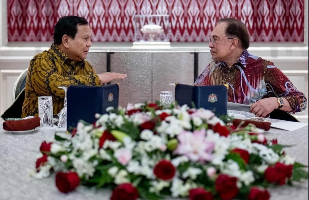 Prabowo bertemu Anwar Ibrahim di Malaysia pada Minggu 6 April 2025, membahas dampak tarif impor Trump (foto: IG Anwar Ibrahim)