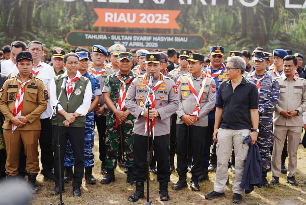 Kapolri Jenderal Listyo Sigit Prabowo di pembukaan Jambore Karhutla di Riau (Foto: Polri)