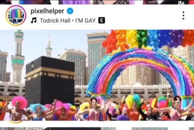 Geger Akun IG Pixelhelper Edit Gambar Kabah Dipenuhi Simbol LGBT, Auto Banjir Kecaman!