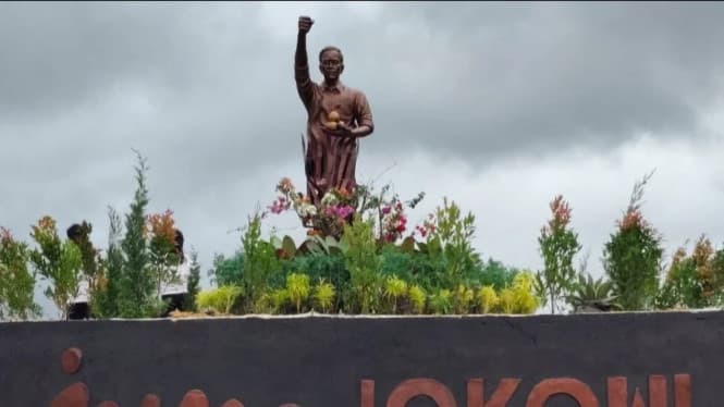 Patung Jokowo di Kabupaten Karo (Foto:Istimewa)