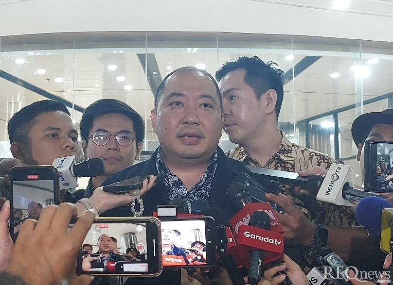 Dirut PT Sritex Iwan Kurniawan Lukminto di Kejagung, Jakarta Selatan (Foto: Hastina/REQnews)