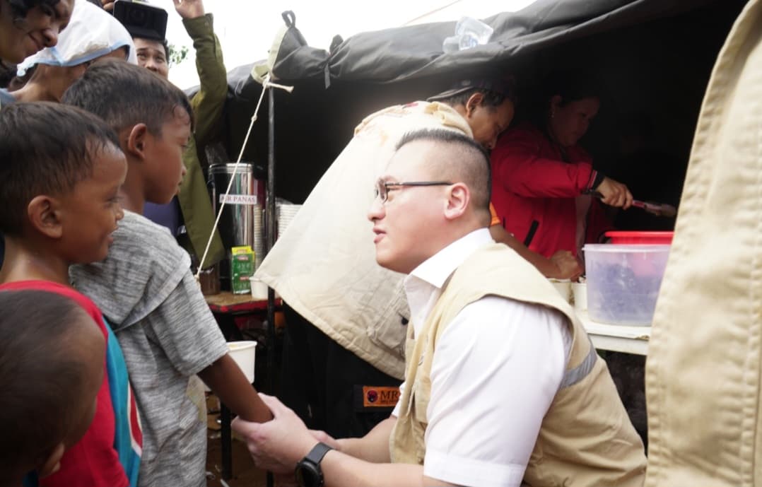 Katua BAGUNA (Badan Penanggulangan Bencana) DPD PDI Perjuangan DKI Jakarta Hardiyanto Kenneth.