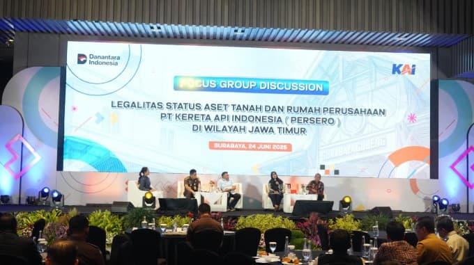 Satukan Persepsi Legalitas Aset, KAI dan Kejati Jatim Gelar FGD Bersama Stakeholders Jawa Timur.