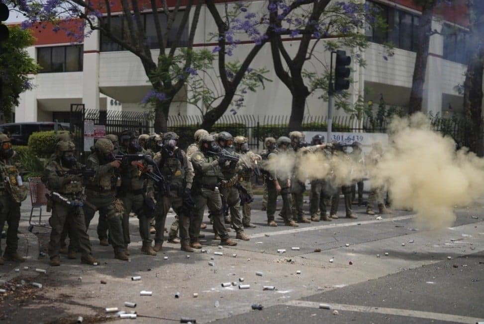 Los Angeles, California, dilanda kerusuhan (Foto:AP)
